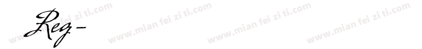 和平 Reg字体转换